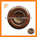 dark brown coat wooden high fashion button